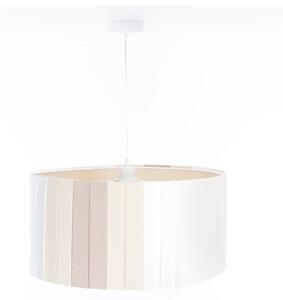 Lustr na lanku STRIPES 1xE27/60W/230V pr. 40 cm krémová