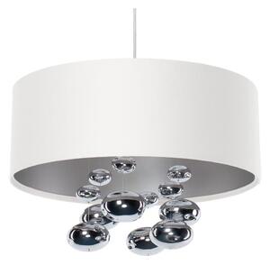 Lustr na lanku BUBBLE 1xE27/60W/230V pr. 50 cm bílá