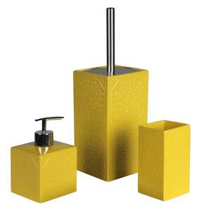 Koupelnový keramický set MAUR žlutá Mybesthome název: toaletní štětka