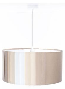 Lustr na lanku STRIPES 1xE27/60W/230V pr. 40 cm béžová