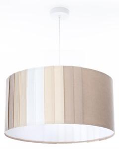 Lustr na lanku STRIPES 1xE27/60W/230V pr. 40 cm béžová