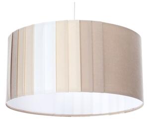 Lustr na lanku STRIPES 1xE27/60W/230V pr. 40 cm béžová