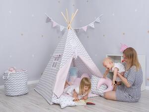 Set teepee stan pro děti růžový varianta: luxury