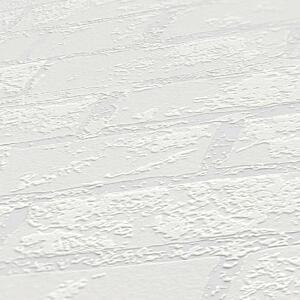 A.S. Création | Přetíratelná vliesová tapeta na zeď Meistervlies 7 Create 37737-1 | 0,53 x 10,05 m | bílá přetíratelná