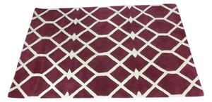 (3589) LIMOGES II koberec 200x140cm bordó/bílá