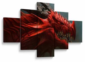 Obraz - Drak (125x70 cm)