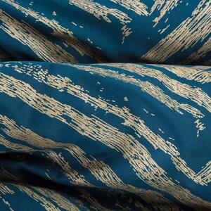 Povlečení METALICO I. modrá 100% saténová bavlna 1x 200x220 cm, 2x povlak 70x80 cm francouzské povlečení MyBestHome
