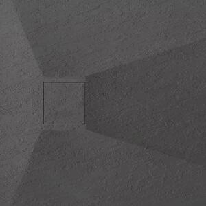 Sprchová SMC vanička REA MAGNUM 80x120 cm - imitace kamene - černá