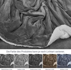 Fleecová deka 150x200 cm tmavě šedá