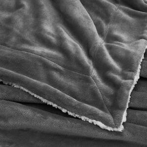 Fleecová deka 220x240 cm tmavě šedá