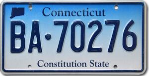 Americká SPZ Connecticut Constitution State BA-70276