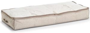 Underbed Storage Bag "Stripes", non-woven, beige