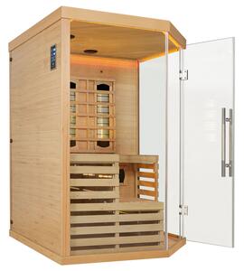 Infračervená sauna Kiruna150 s duální technologií a dřevem Hemlock