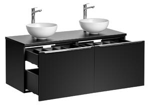 Koupelnová skříňka s umyvadlem a deskou SANTA FE Black DU120/1 | 120 cm