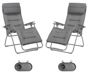 Zvýhodněná sada: 2x FUTURA BeComfort standard šedá Silver + 2× držák nápojů ZDARMA