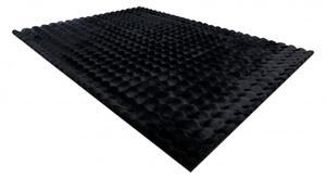 Koberec BUBBLE černý 25 strukturální 3D