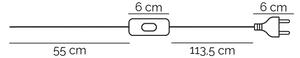 ONLI - Stolní lampa ZOE 1xE14/6W/230V 22 cm bílá