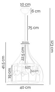 ONLI - Dětský lustr TITTA 1xE27/22W/230V růžová