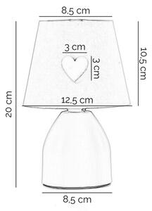 ONLI - Dětská lampička TITTA 1xE14/6W/230V 20 cm růžová