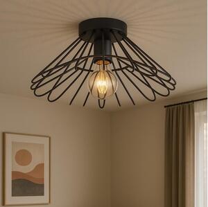 ONLI - Stropní svítidlo DUCCIO 1xE27/22W/230V pr. 60 cm černá