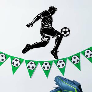 DUBLEZ | Dřevěný sportovní obraz na zeď - Fotbalista