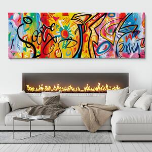 Obraz na plátně - Divokými kontrasty FeelHappy.cz Velikost obrazu (šířka x výška): 60 x 20 cm