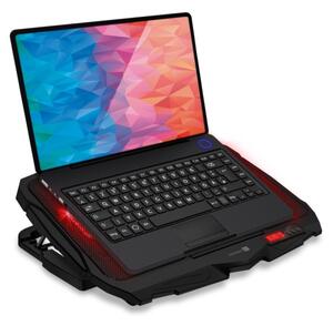 CONNECT IT CCP-2200-RD-Chladící podložka pro noteb. 4x vent. 2xUSB černá/červená
