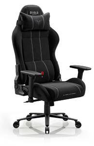 Látková herní židle černá Diablo X-One 2.0 Burned Black Normal