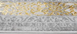 Exkluzivní šedý koberec se zlatým orientálním vzorem Šířka: 200 cm | Délka: 300 cm