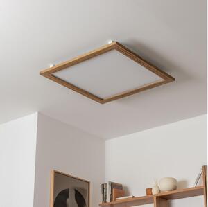 Eglo - LED Přisazený panel SALOBRENA-RW WOOD LED/34W/230V 2700/4000K hnědá