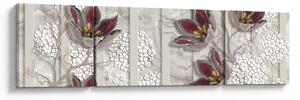 Obraz - Dekorativní květy (170x50 cm)