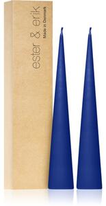 Ester & erik cone candles cornflower (no. 48) dekorativní svíčka 2x25 cm