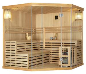 Tradiční saunová kabina / finská sauna Espoo200 Premium - 200 x 200 cm 8 kW