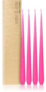 Ester & erik taper candle clear pink (no. 41) dekorativní svíčka 4x32 g
