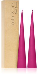 Ester & erik cone candles clear pink (no. 41) dekorativní svíčka 2x25 cm
