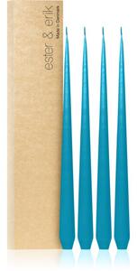 Ester & erik taper candle turquoise (no. 56) dekorativní svíčka 4x32 cm