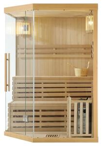 Tradiční saunová kabina / finská sauna Espoo150 Premium - 150 x 150 cm 6 kW