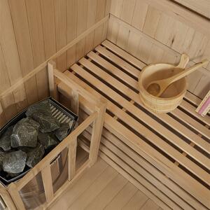Tradiční saunová kabina / finská sauna Tampere 150 x 110 cm 4,5 kW