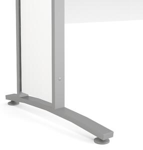Kancelářský stůl Prima 80400/71 bílý/stříbrné nohy - TVI