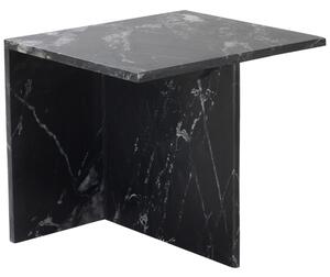 Jotex Černý mramorový odkládací stolek MELETO 40 x 45 cm