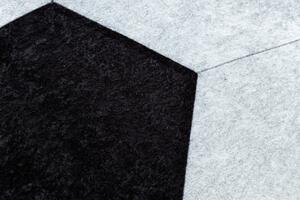 Dětský koberec JUNIOR 51553.802 míč, kruh - černo / bílý