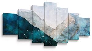 Obraz - Kresba hor (210x100 cm)