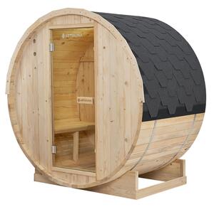 Venkovní sudová sauna Spitzbergen M délka 120 cm průměr 180 cm (3,6 kW)