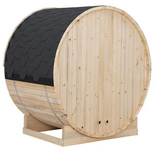 Venkovní sudová sauna Spitzbergen M délka 120 cm průměr 190 cm (3,6 kW)