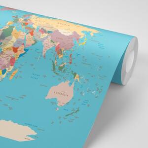 Tapeta mapa světa s názvy