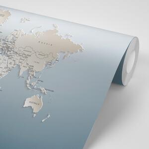 Tapeta mapa světa v originálním provedení