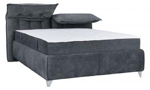 Čalouněná postel ASTERIX - šedá 180 × 200 cm