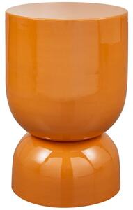 WOOOD Oranžový kovový odkládací stolek Hakee 32 cm