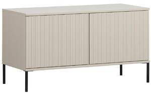 WOOOD Šedobéžový dřevěný TV stolek Gravia 100 x 44 cm