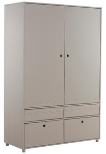Jotex Béžová lakovaná šatní skříň MERRILL MINI 180 x 120 cm
